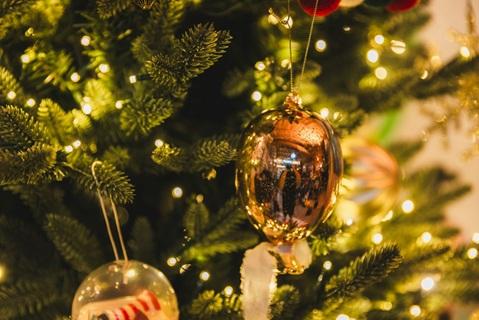 Ausschnitt eines Weihnachtsbaums