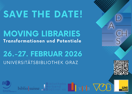 Grafik zur DACHS-Tagung 2026 in Graz mit den Logos der veranstaltenden Institutionen
